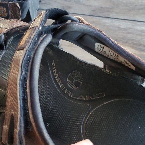 Timberland Mens Leather Outdoor Hiking Sandals Shoes sz 11M hook&loop main image 8